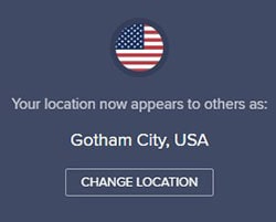 Avast SecureLine VPN Server Location Gotham City