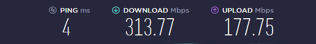 Vypr VPN speedtest NL server