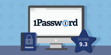 1Password Password Manager Review Featured Image With Score