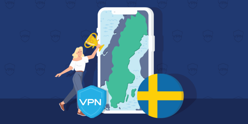 The featured image of the best VPN for Sweden article