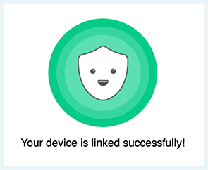 Screenshot of Betternet App, Device link confirmation