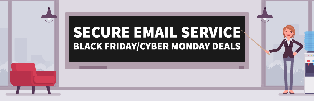 Black Friday Secure Email Service Banner