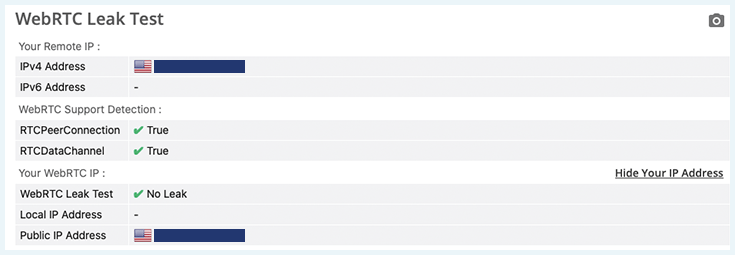 A screenshot that shows CyberGhost VPN successfully passing a DNS leak test with no leaks