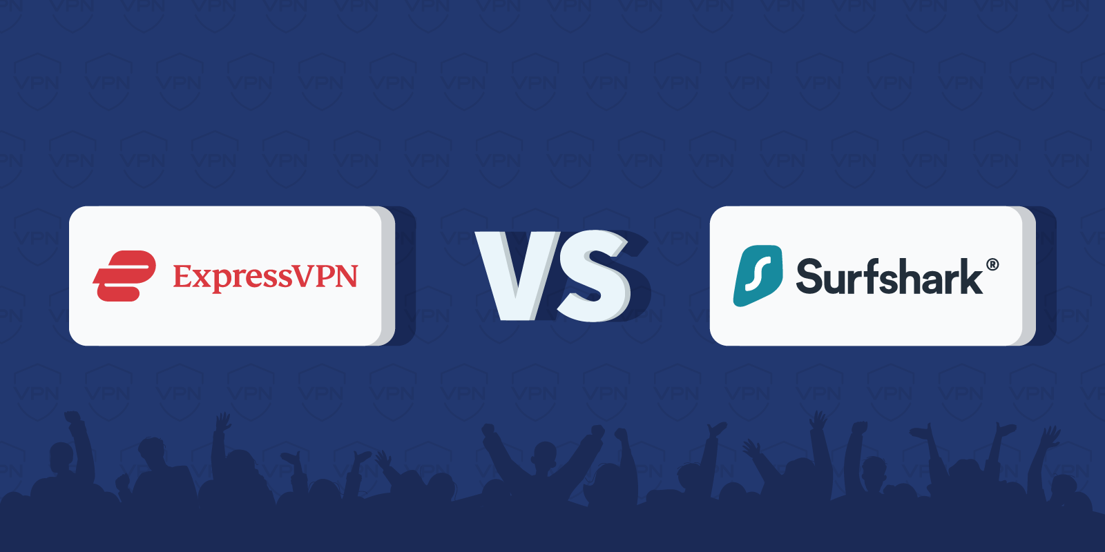 ExpressVPN vs Surfshark Comparison Featured Image