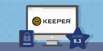 Keeper Password Manager Review Featured Image With Score