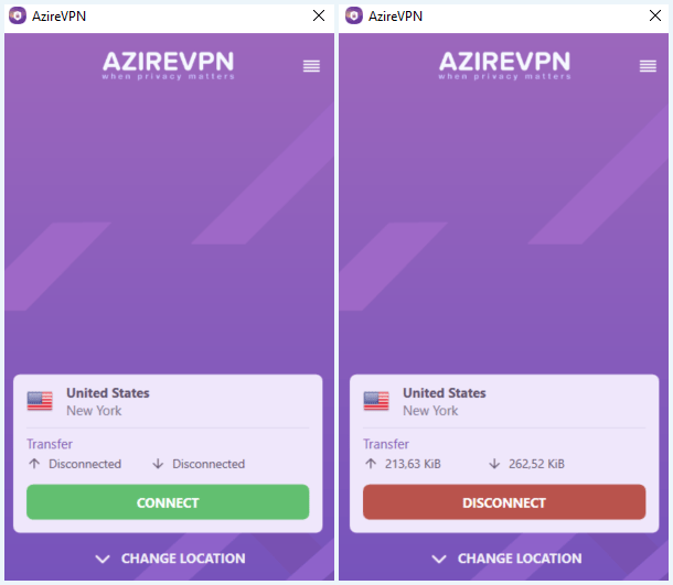 AzireVPN client