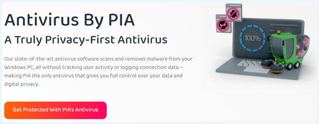 PIA antivirus page