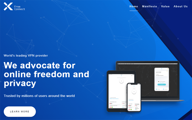 X-VPN Free Connect Website