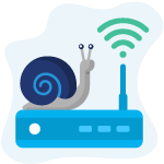 Speed and bandwidth icon