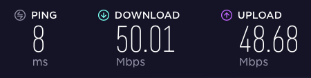 Speedtest without VPN