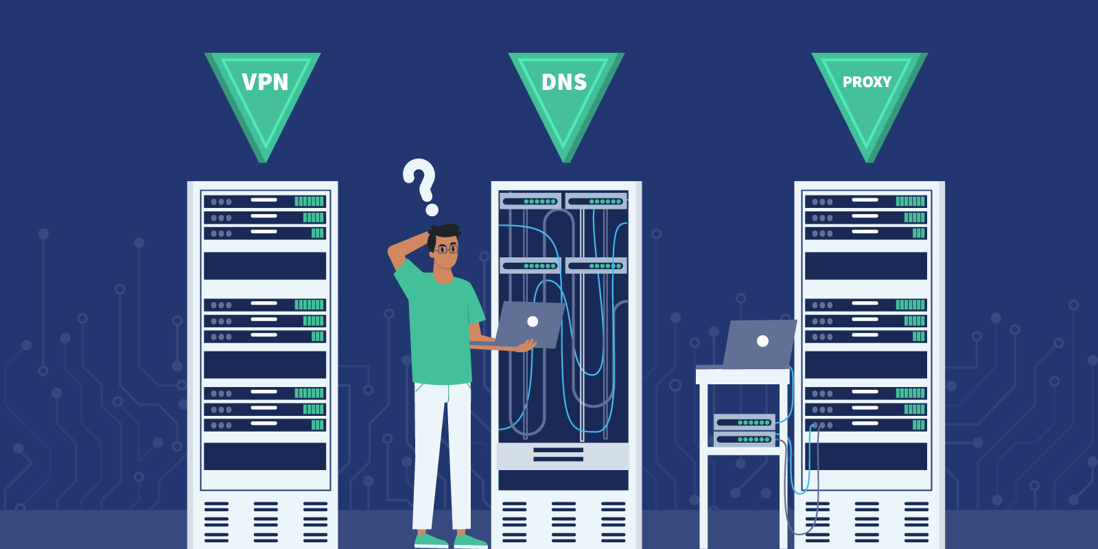 VPN vs Proxy vs SmartDNS Differences Featured